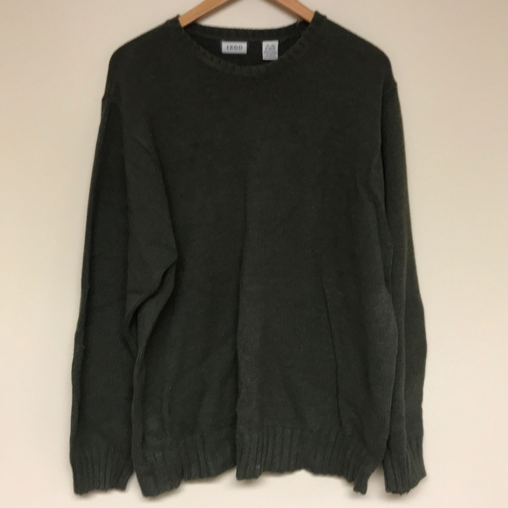 Izod mens sweater green